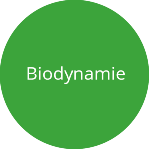 Pastille avec écriture "biodynamie"